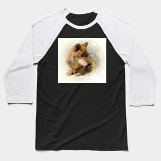 Wolf portrait Baseball T-Shirt